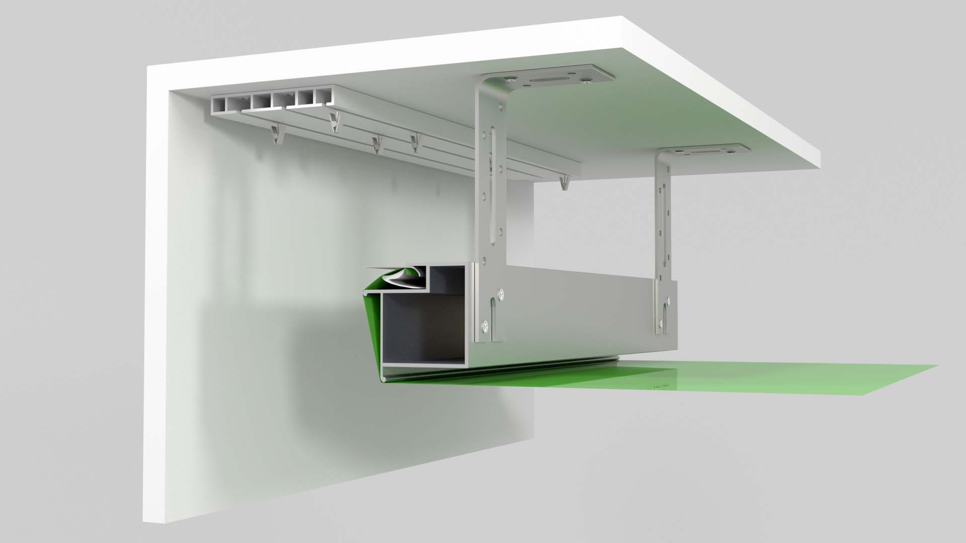 karnizo niša su daliniu perlenkimu.