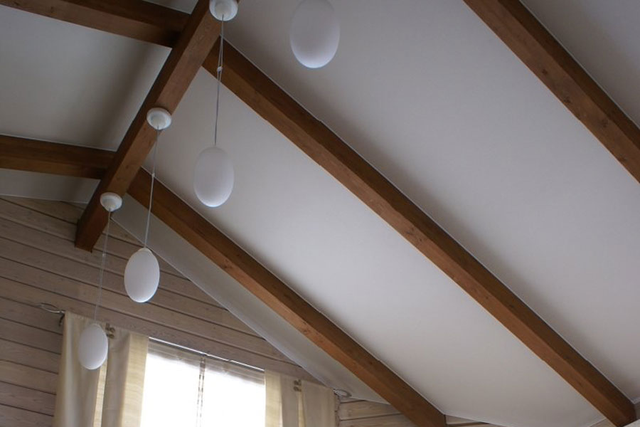 Matines įtempiamos lubis į jūsų kotedža S=13,9m2